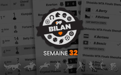 Bilan 3-9 Août